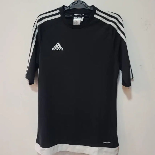 [BUNJANG] Adidas ESTRO 15 JSY Black Short Sleeve T-Shirt Medium / 아디다스 ESTRO 15 JSY 블랙 반팔티 M