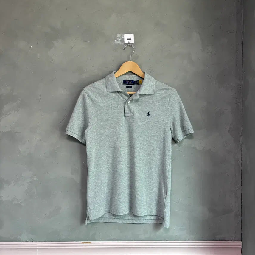 [BUNJANG] Polo Ralph Lauren T-Shirt Gray / 폴로 랄프로렌 카라티 반팔 그레이