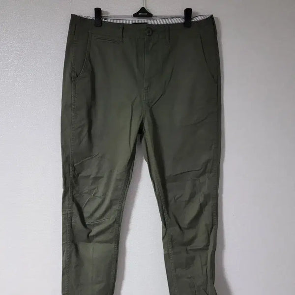 [BUNJANG] BEAMS Khaki Cotton Pants Waist 82 / 허리82) 빔스 카키색 면바지