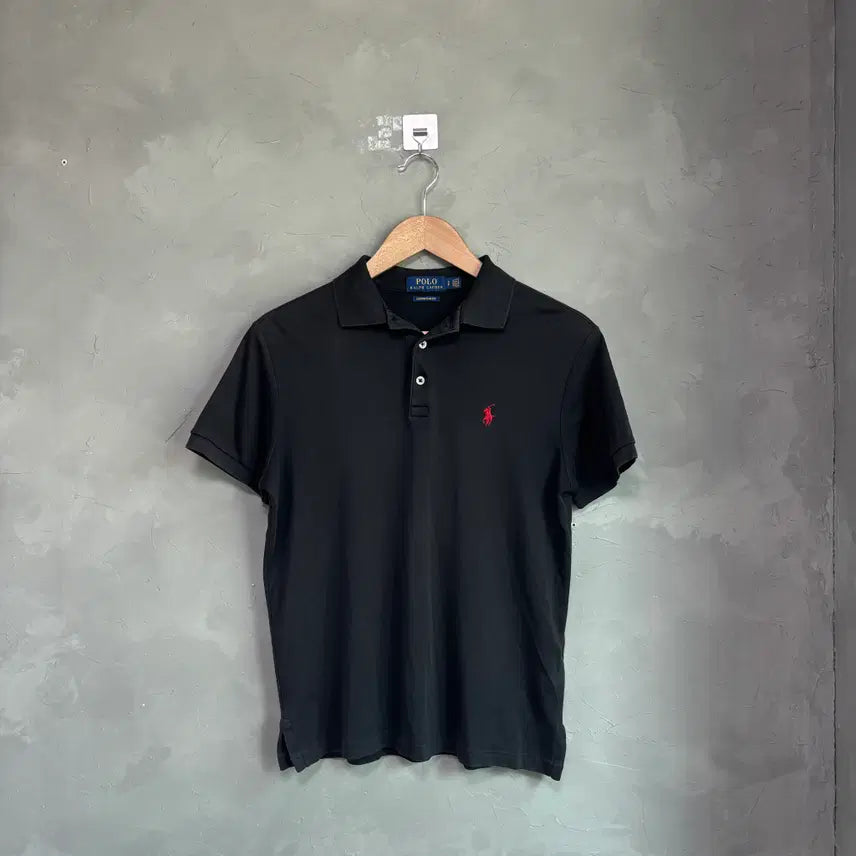 [BUNJANG] Polo Ralph Lauren Cotton Short Sleeve Polo Shirt Black / 폴로 랄프로렌 카라티 반팔 블랙