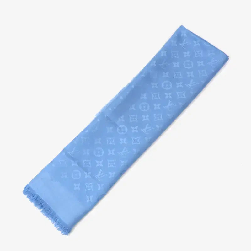 [BUNJANG] Louis Vuitton Monogram Pattern Scarf Blue / (정품)루이비통 모노그램 패턴 스카프 블루