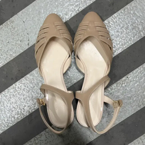 [BUNJANG] Beige Mule Sandals (235mm) / 베이지 뮬 샌들 235mm