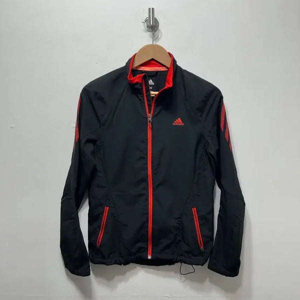 [BUNJANG] Adidas Training Full Zip Jacket Black Red Size S / 아디다스 트레이닝 집업 자켓 블랙 레드 S 90사이즈