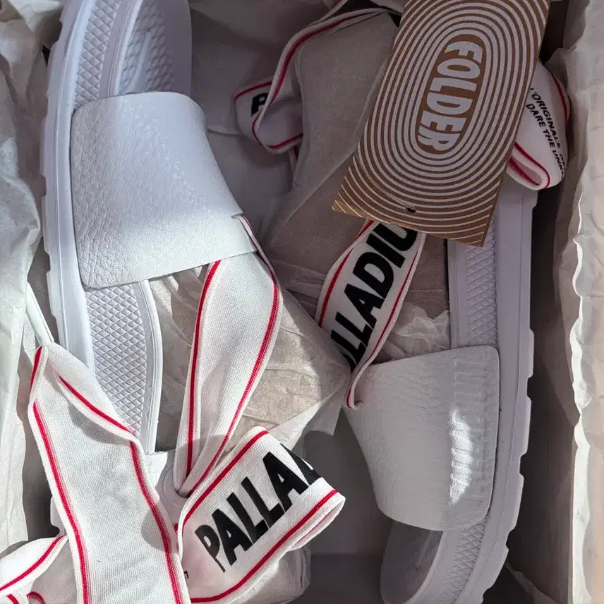 [BUNJANG] Palladium Solea Originals 47 White Ribbon Strap Sneakers / 팔라디움(Palladium)의 솔레아 오버레이스 47
