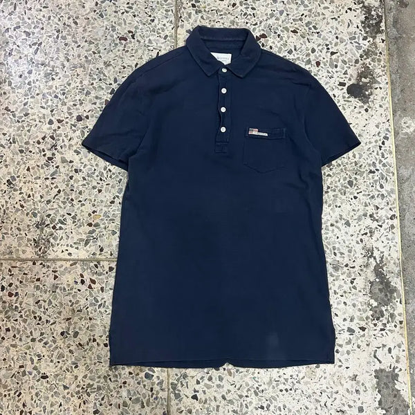 [BUNJANG] Denim & Supply Navy Polo Shirt / 데님앤서플라이 네이비 카라티