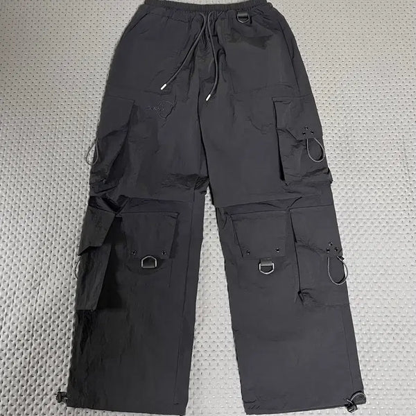 [BUNJANG] Deenage Nine Pocket Nylon Cargo Pants Black Size 1 / 드네이지 나인포켓 나일론 카고 팬츠 블랙 1