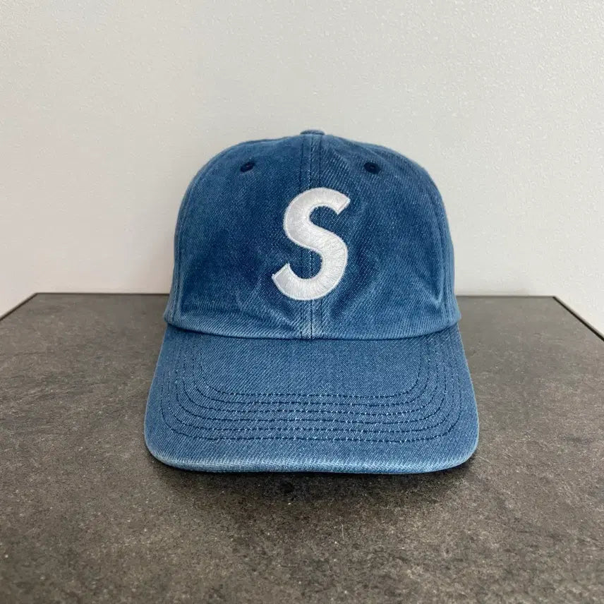 [BUNJANG] Supreme Washed Denim S Logo Ball Cap / (OS) 슈프림 S로고 볼캡 모자 워시드 데님