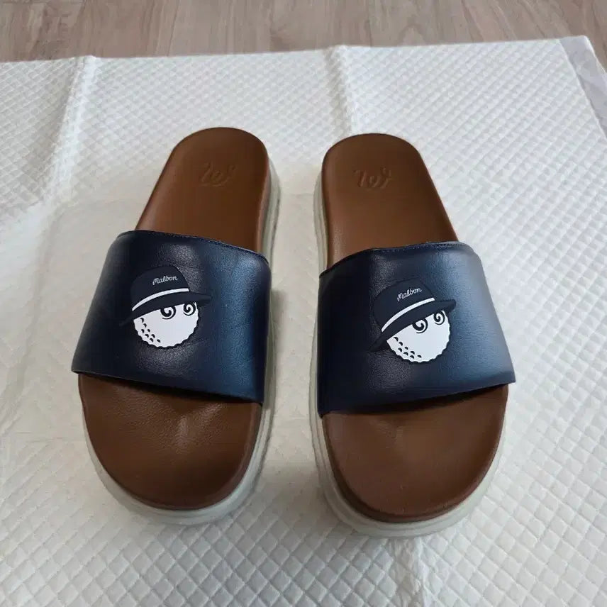 [BUNJANG] Malbon Golf Character Sandals/Slippers (Men's, Size 265-270) / 말본 슬리퍼. 정품