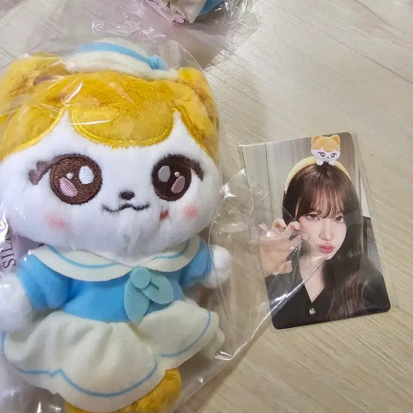 [BUNJANG] IVE Rei Everland Cheese Doll Keychain POB Photocard / 아이브 에버랜드 리즈 치즈 인형 키링 특전 포카