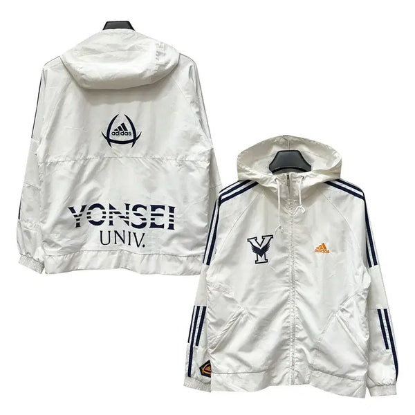 [BUNJANG] Adidas Yonsei University Extreme Woven Windbreaker Jacket Size 95 / 아디다스 연세대 익스트림 우븐 바람막이 자켓 95