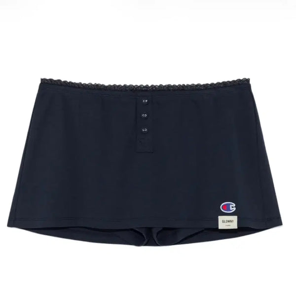 [BUNJANG] Glony Champion Mini Skirt Navy Small / 글로니 챔피온 미니 스커트 네이비 스몰