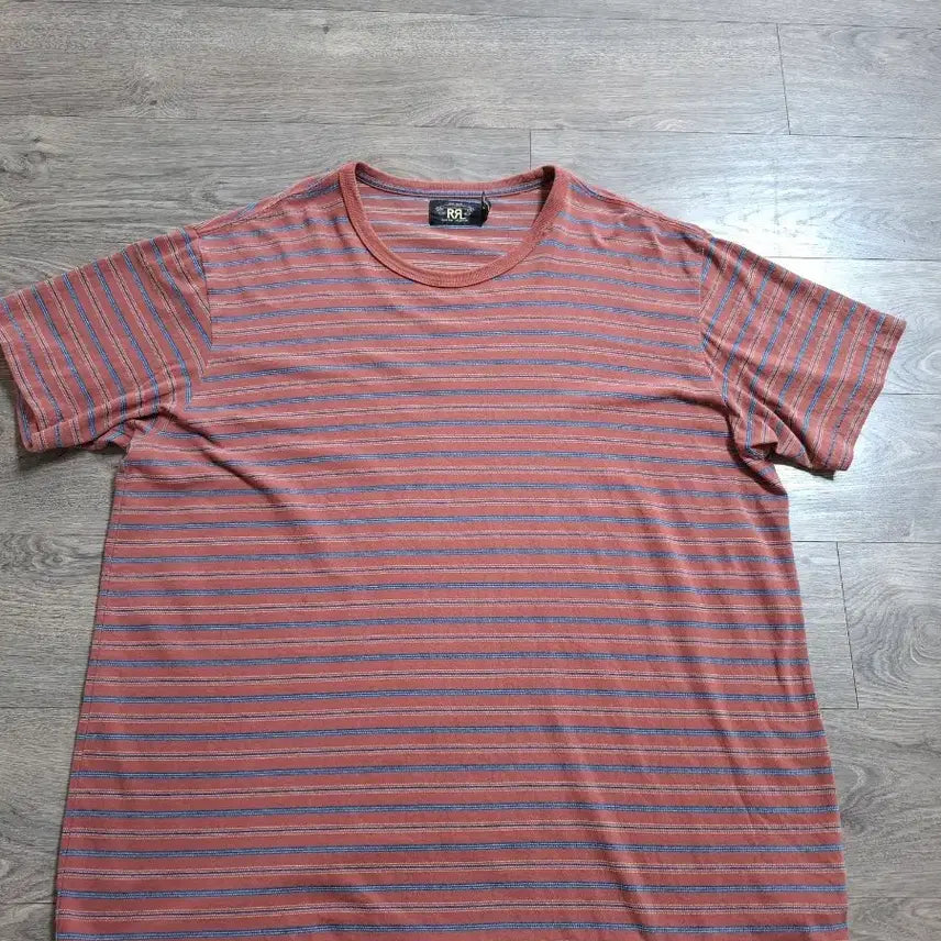 [BUNJANG] RRL Indigo Stripe Short Sleeve T-Shirt 2XL / 2XL RRL 인디고 스트라이프 반팔 티셔츠