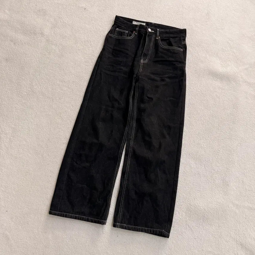 [BUNJANG] Eight Seconds Stitch Wide Denim Pants / 67(S) 에잇세컨즈 스티치 와이드 데님팬츠 0703T2