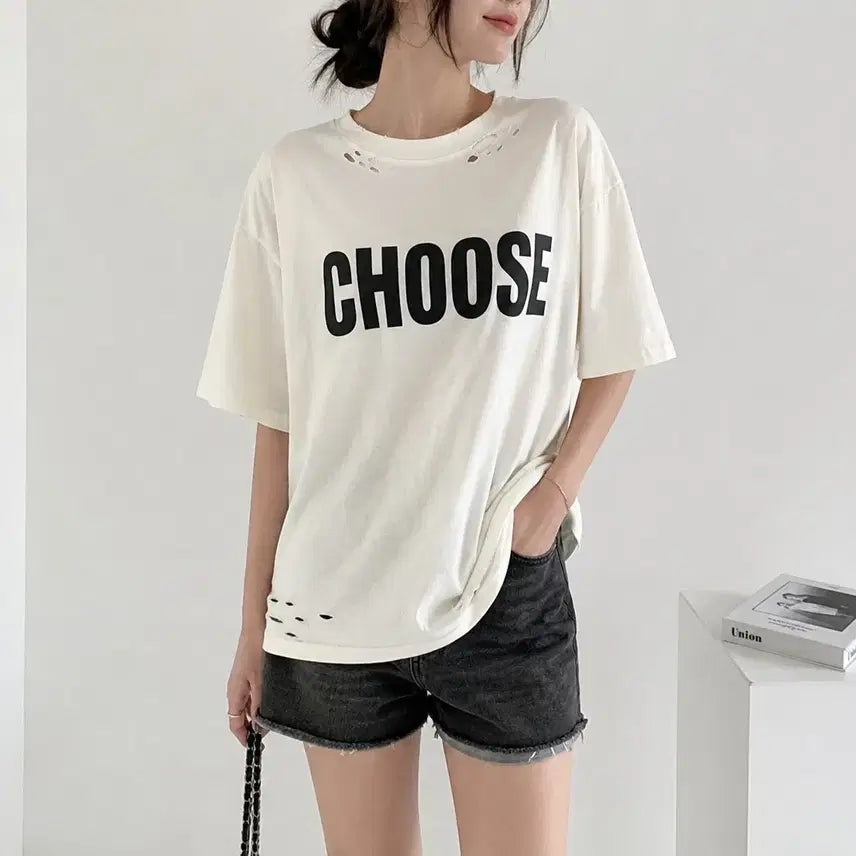 [BUNJANG] Nanniggu Oversized Vintage Distressed T-Shirt / [F]난닝구 오버핏 빈티지 디스트로이드 반팔티