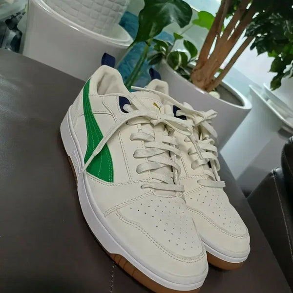 [BUNJANG] Puma Sneakers White Green Color Block Size 270 / 새상품)  푸마 스니커즈 흰색 녹색 배색 270