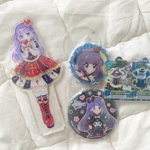 [BUNJANG] Aikatsu! Ai Star Sumire Can Badge Gashapon Sanrio Snow Princess Bundle Set / (일괄) 아이카츠 아이엠스타 스미레 캔뱃지 가샤폰 산리오 스노우 프린세스
