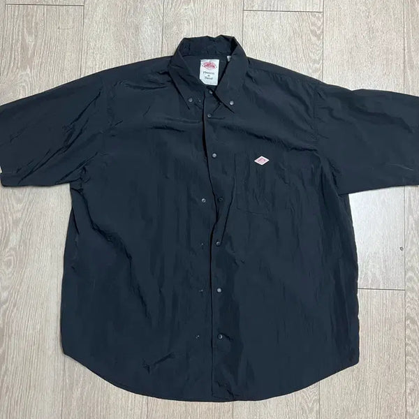 [BUNJANG] DANTON Nylon Black Shirt / 단톤 나일론 블랙 셔츠 42
