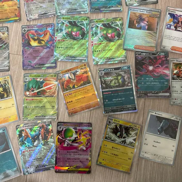 [BUNJANG] Pokemon TCG Japanese, English, Korean RR & EX Cards Bundle (30+) / 포켓몬카드 일어판& 영어판& 국문판 RR &EX 일괄 약 30개이상