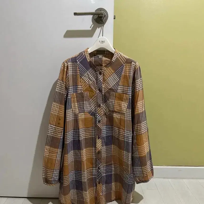 [BUNJANG] Thursday Island Checked Cotton Blouse / 써스데이아일랜드