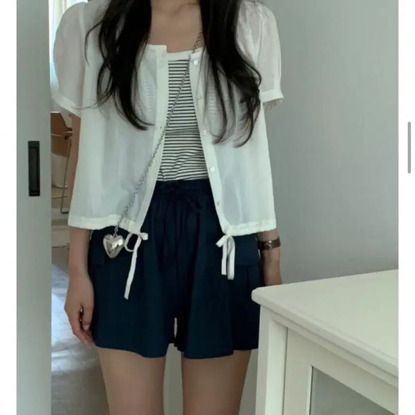 [BUNJANG] Daisy Blouse - Sky Blue, Free Size / 단종상품 1번입은새제품무방 데이지블라우스 프리사이즈 소라 색상