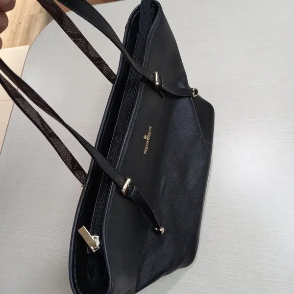 [BUNJANG] TEENIE WEENIE Faux Leather Shoulder Bag Black / TEENIE WEENIE 인조가죽 숄더백 블랙