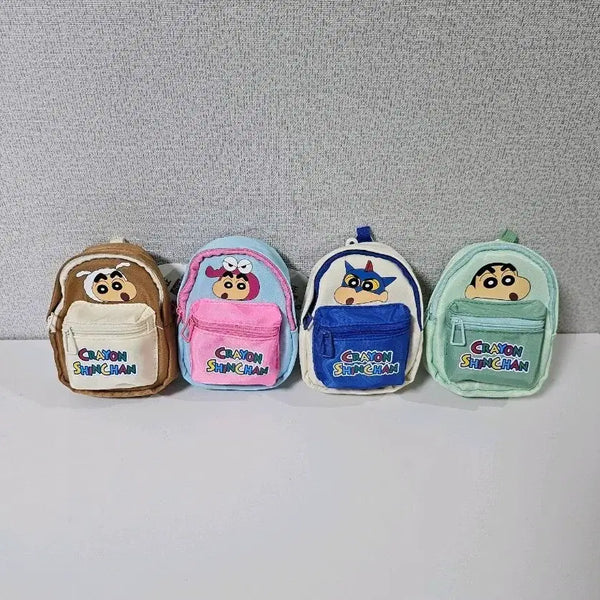 [BUNJANG] Crayon Shin-chan Authentic Mini Backpack Keychain (4 Colors) / 짱구는 못말려 정품 미니 백팩 키링 4가지 컬러 새상품