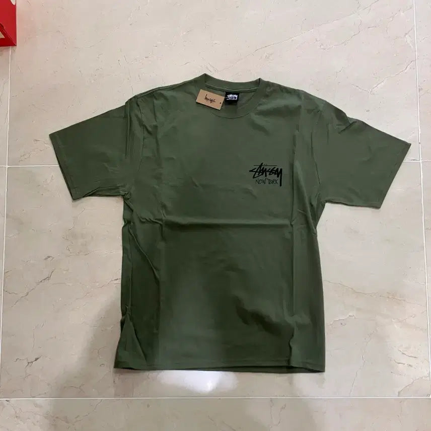 [BUNJANG] Stussy New York Stock Short Sleeve T-Shirt / 스투시 뉴욕 스탁 반팔