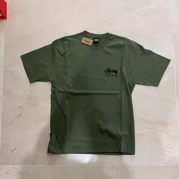 [BUNJANG] Stussy New York Stock Short Sleeve T-Shirt / 스투시 뉴욕 스탁 반팔