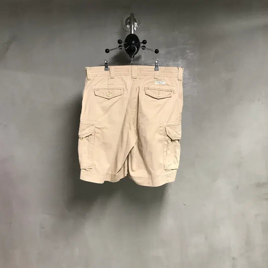 [BUNJANG] Polo Ralph Lauren Beige Cargo Shorts 38 / 폴로 랄프로렌 베이지 카고 반바지 38