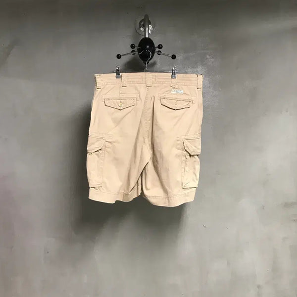 [BUNJANG] Polo Ralph Lauren Beige Cargo Shorts 38 / 폴로 랄프로렌 베이지 카고 반바지 38