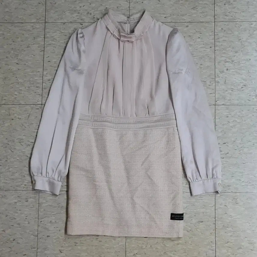 [BUNJANG] ANIS Beige Tweed Dress / ANIS 원피스 베이지 55