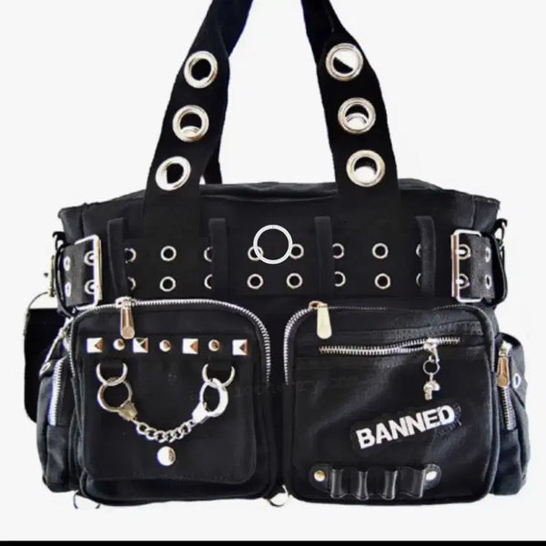 [BUNJANG] Banned Punk Rock Shop Bag / Banned 가방 펑크 락샵