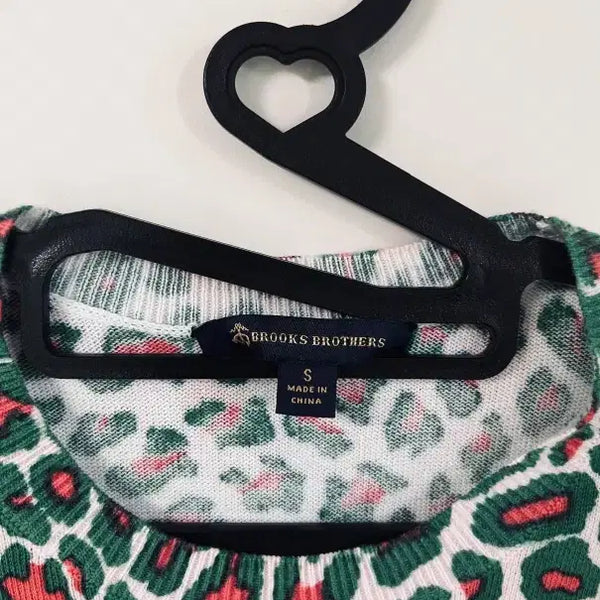 [BUNJANG] Brooks Brothers Leopard Short Sleeve Knit Top Size S / 브룩스 브라더스 Brooks Brothers 레오파드 반팔 니트 S사이즈