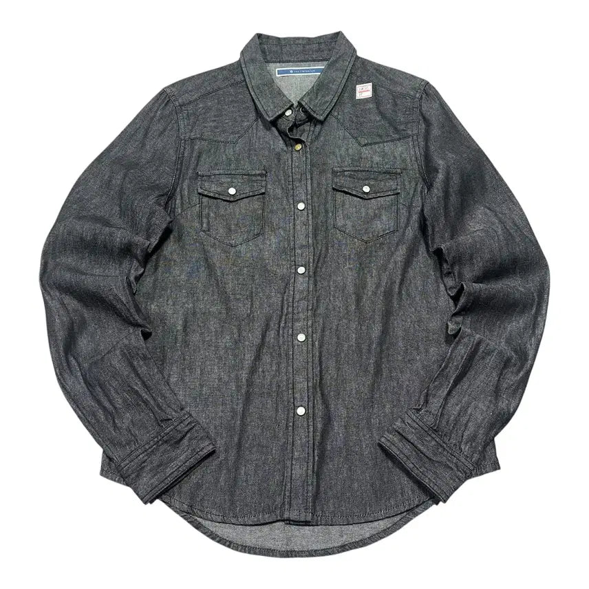[BUNJANG] THE EMPORIUM JPN Black Denim Western Shirt Women's L / (바배) THE EMPORIUM JPN 흑청 데님 웨스턴 여성 셔츠