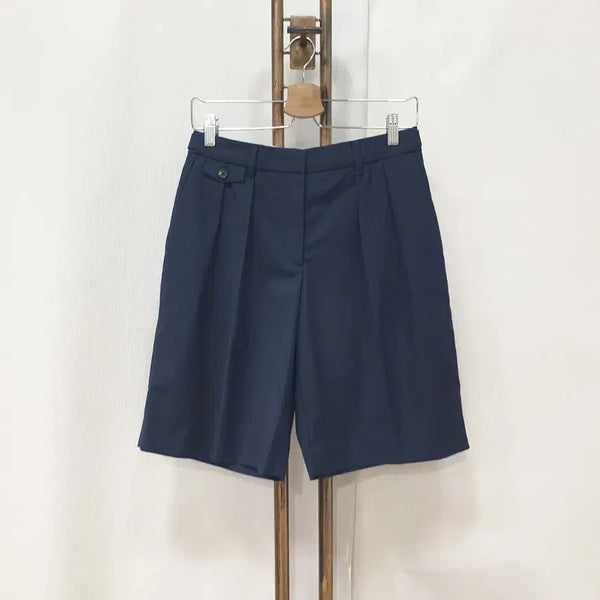[BUNJANG] DUNST Bermuda Shorts Navy Rayon Blend Size S / (JJ30676)던스트(DUNST) 버뮤다 반바지 S
