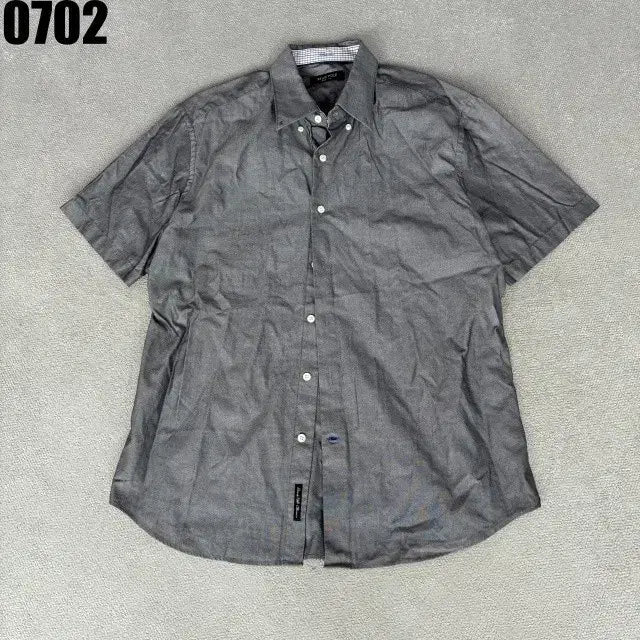 [BUNJANG] Beanpole Men's Short Sleeve Shirt Grey 110 / 빈폴 셔츠 남성용 반팔 셔츠 그레이110