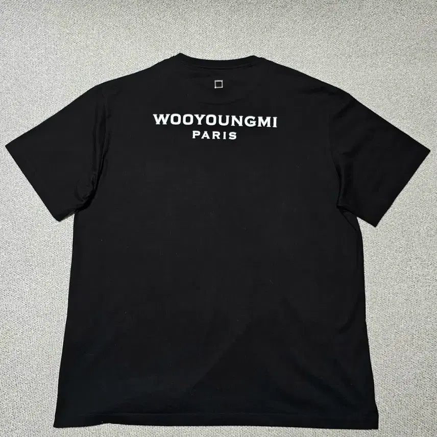 [BUNJANG] Wooyoungmi Back Logo Black T-Shirt Size 54 / [54 사이즈] 새상품급 우영미 백로고 블랙 반팔티