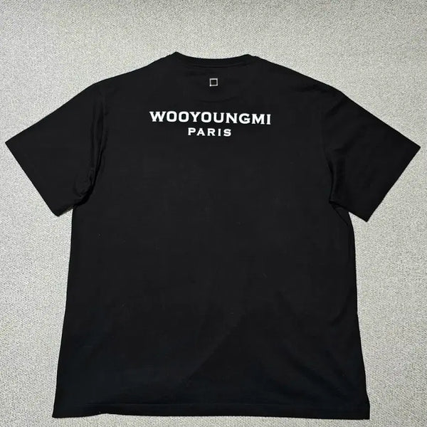 [BUNJANG] Wooyoungmi Back Logo Black T-Shirt Size 54 / [54 사이즈] 새상품급 우영미 백로고 블랙 반팔티