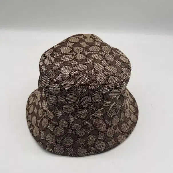 [BUNJANG] Coach Signature Jacquard Bucket Hat Brown / 코치의 시그니처 자카드 브라운 컬러 버킷 햇 모자