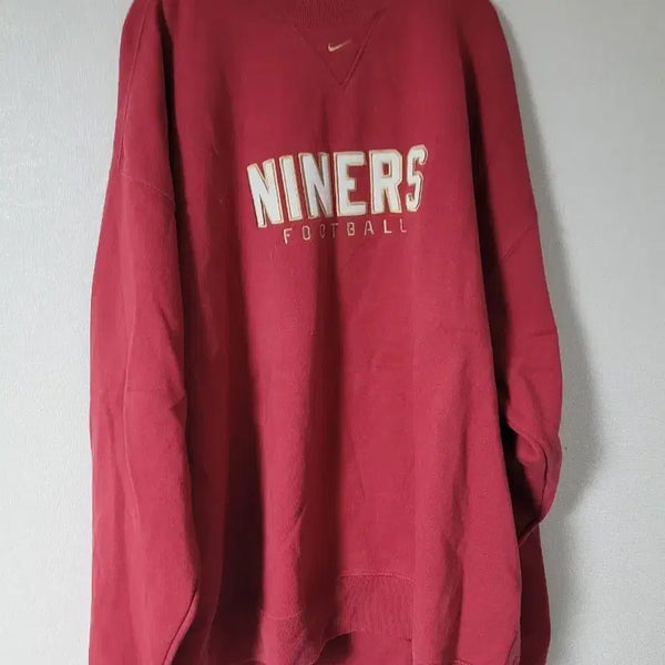 [BUNJANG] 90s Nike San Francisco 49ers NFL Sweatshirt Red / 가슴72) 90s 나이키 nfl 나이너 맨투맨 레드