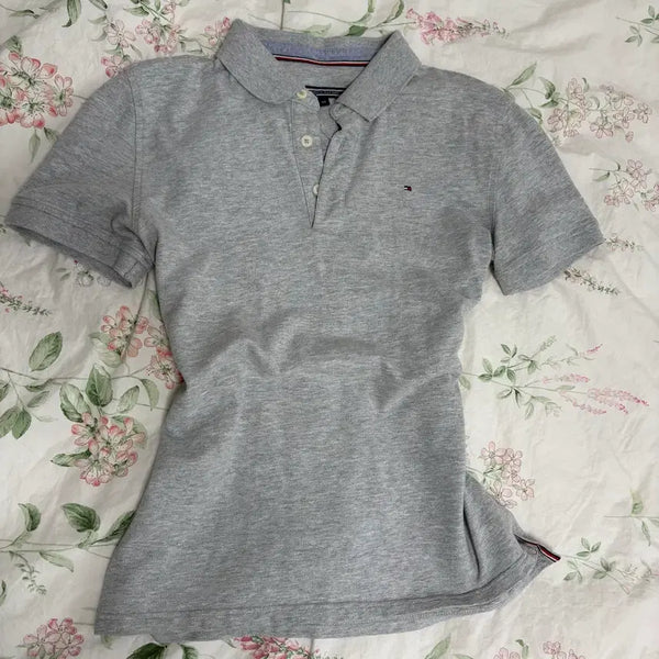 [BUNJANG] Tommy Hilfiger Cotton Blend Polo T-Shirt / 타미힐피거 카라 반팔티
