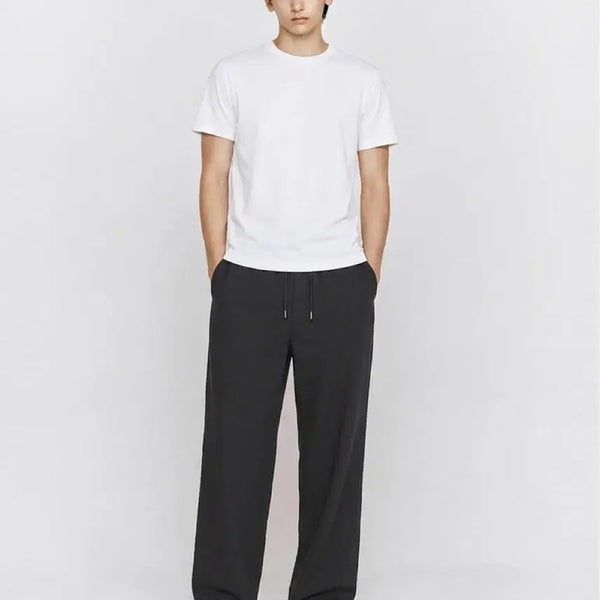 [BUNJANG] Giordano Light Wide Banding Pants Graphite XL / 지오다노 라이트 와이드 밴딩 팬츠 그래파이트 XL