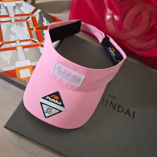 [BUNJANG] Puca Sun Cap Golf Hat Pink / 푸카     선캡        골프모자      핑크모자