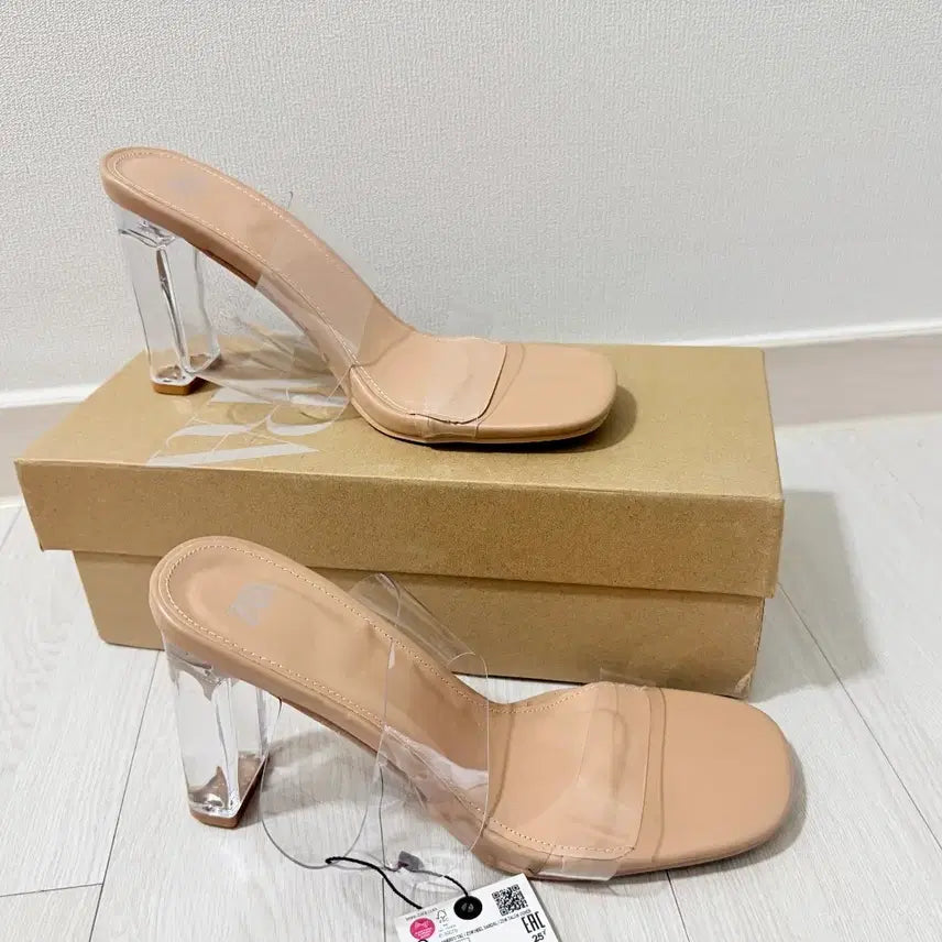 [BUNJANG] Zara Perspex Mule Heels 9cm Transparent / [택있는새제품] 단종상품 ZARA 자라 퍼스펙스 힐 투명뮬 힐 9cm대