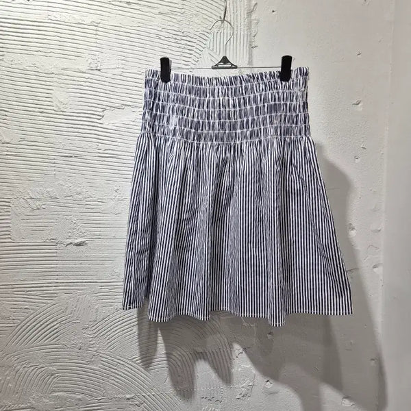 [BUNJANG] Dearlist Striped Waist Banding Midi Skirt / 디어리스트 허리밴딩 스트라이프 스커트