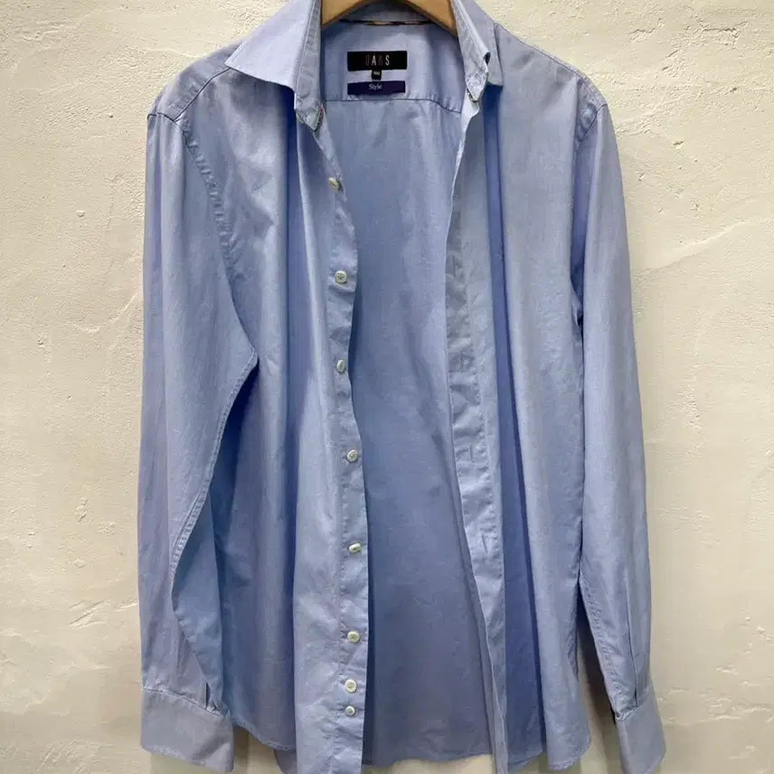 [BUNJANG] Daks Men's Long Sleeve Shirt Sky Blue 100 / 닥스 남 셔츠 스카이블루/긴팔 100