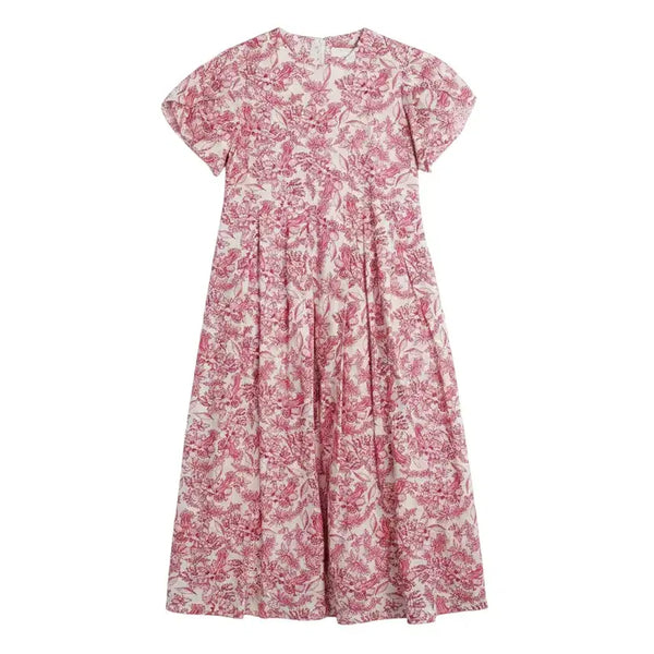[BUNJANG] Women's Floral Pleated Dress / 여성F/ 브룸 플로럴 주름원피스 32-29