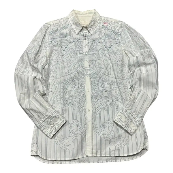 [BUNJANG] Diesel 00s Y2K Archive Geometric Graphic Women's Shirt / (바배) 디젤 00s Y2K 아카이브 기하학 그래픽 여성 셔츠
