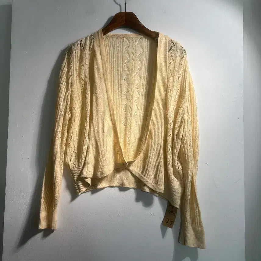 [BUNJANG] Japanese Vintage 100% Linen Cardigan / Japanese vintage 린넨 100% 가디건 C590