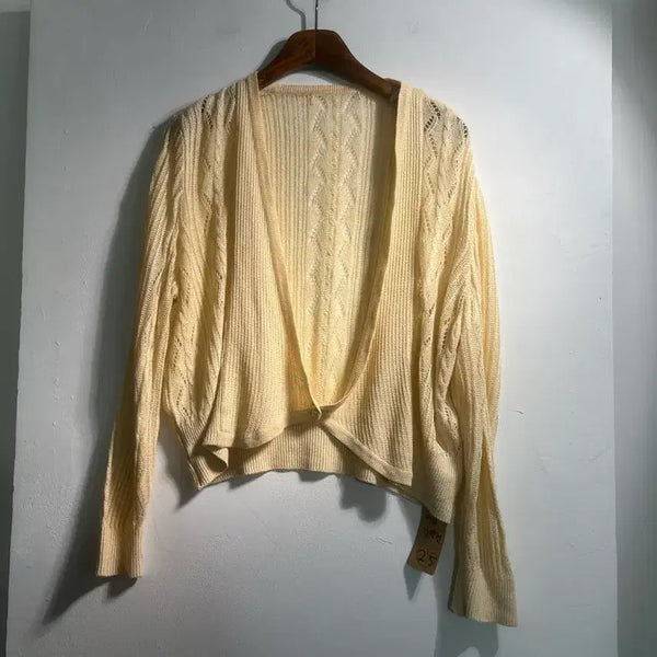 [BUNJANG] Japanese Vintage 100% Linen Cardigan / Japanese vintage 린넨 100% 가디건 C590